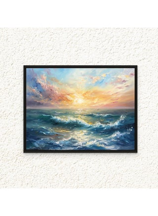 Art Decor Framed Canvas Wall Art of Abstract Beach Landscape Beach Waves Painting Sunset Print Wall Decor for Home Office Living Room Bedroom Gifting - pzsku/Z666BECA266D3101A36C3Z/45/_/1726057117/69b9a68d-14cb-45e8-8b91-ccaaa396a6aa