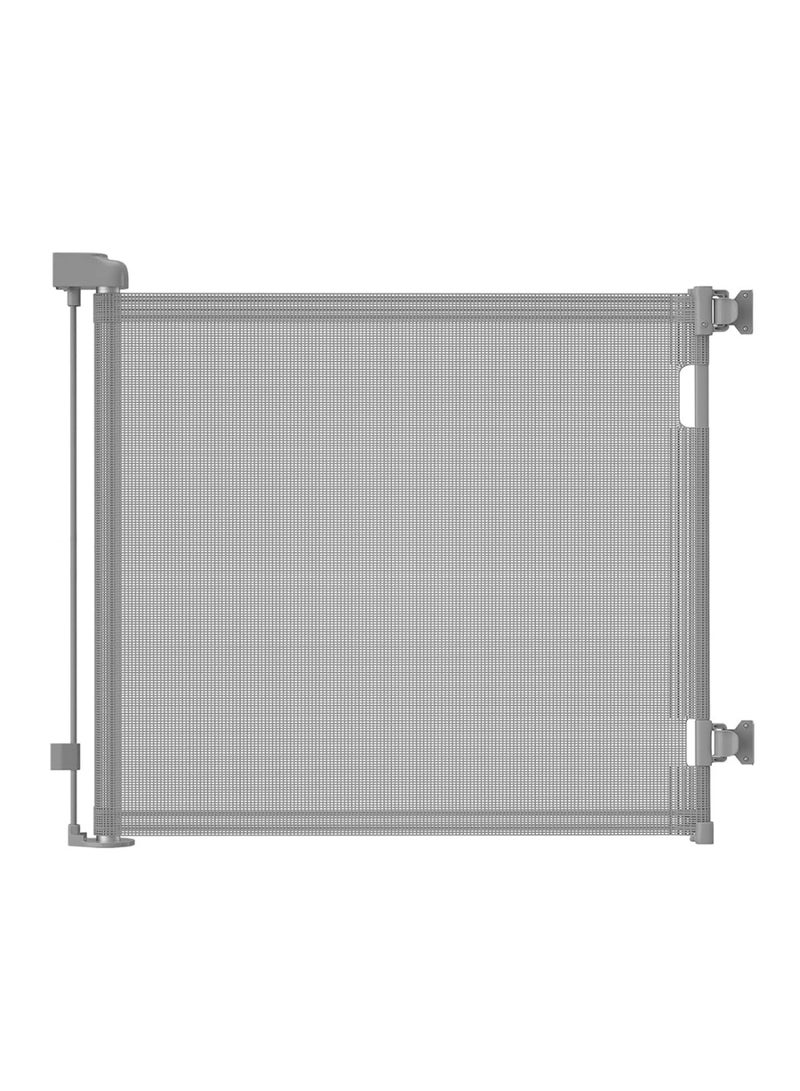 Retractable Baby Gate for Doorways and Stairs, Mesh Safety Gate for Pet, Indoor & Outdoor Use, One-Hand Operation, Easy Installation, 33.6" Tall, Expands to 55" Wide（33.6"x55"） - Image 1