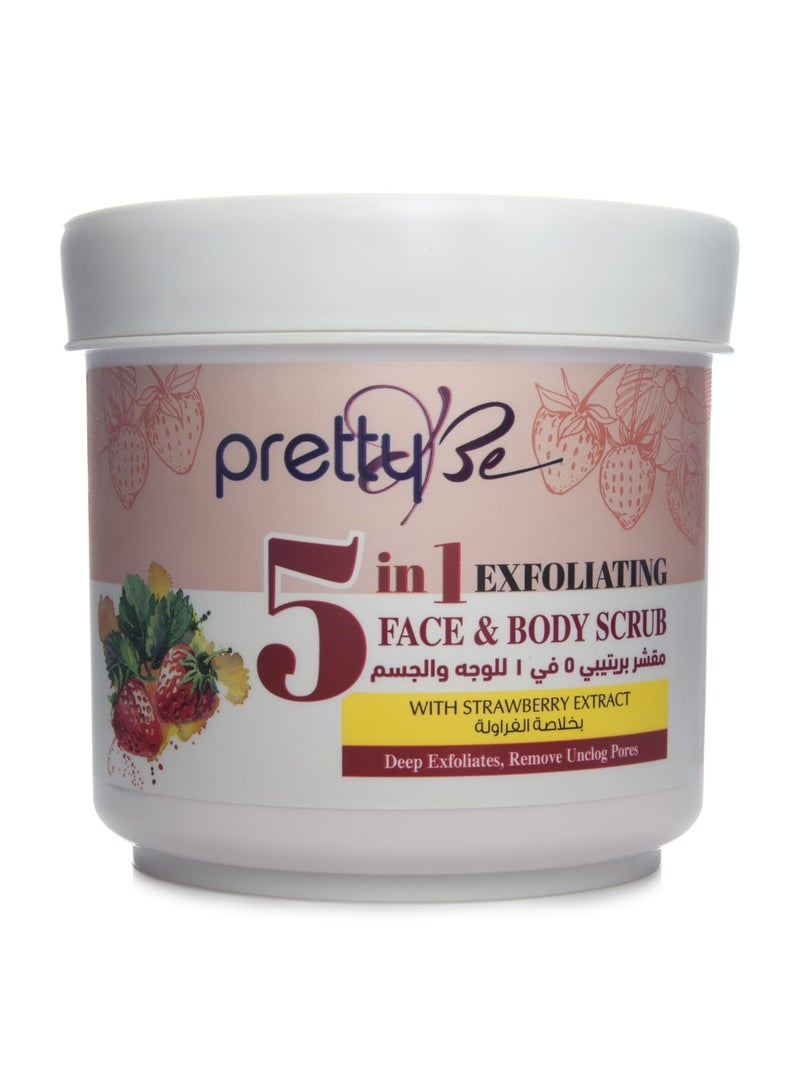 Pretty Be Face and Body Scrub With Strawberry Extract 550 ml - Image 1