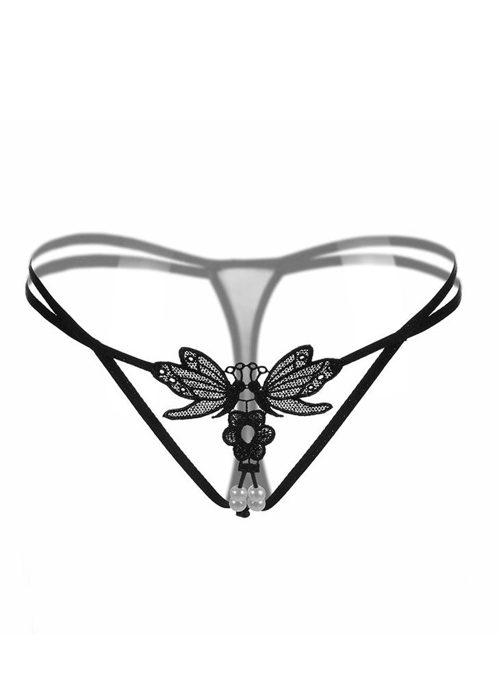 Women Lace Mid Rise Brief Underwear Breathable Scallop Trim Panties.  - Image 1