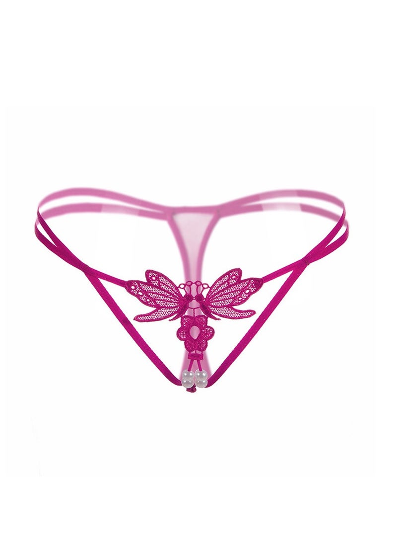 Women Lace Mid Rise Brief Underwear Breathable Scallop Trim Panties.  - Image 2