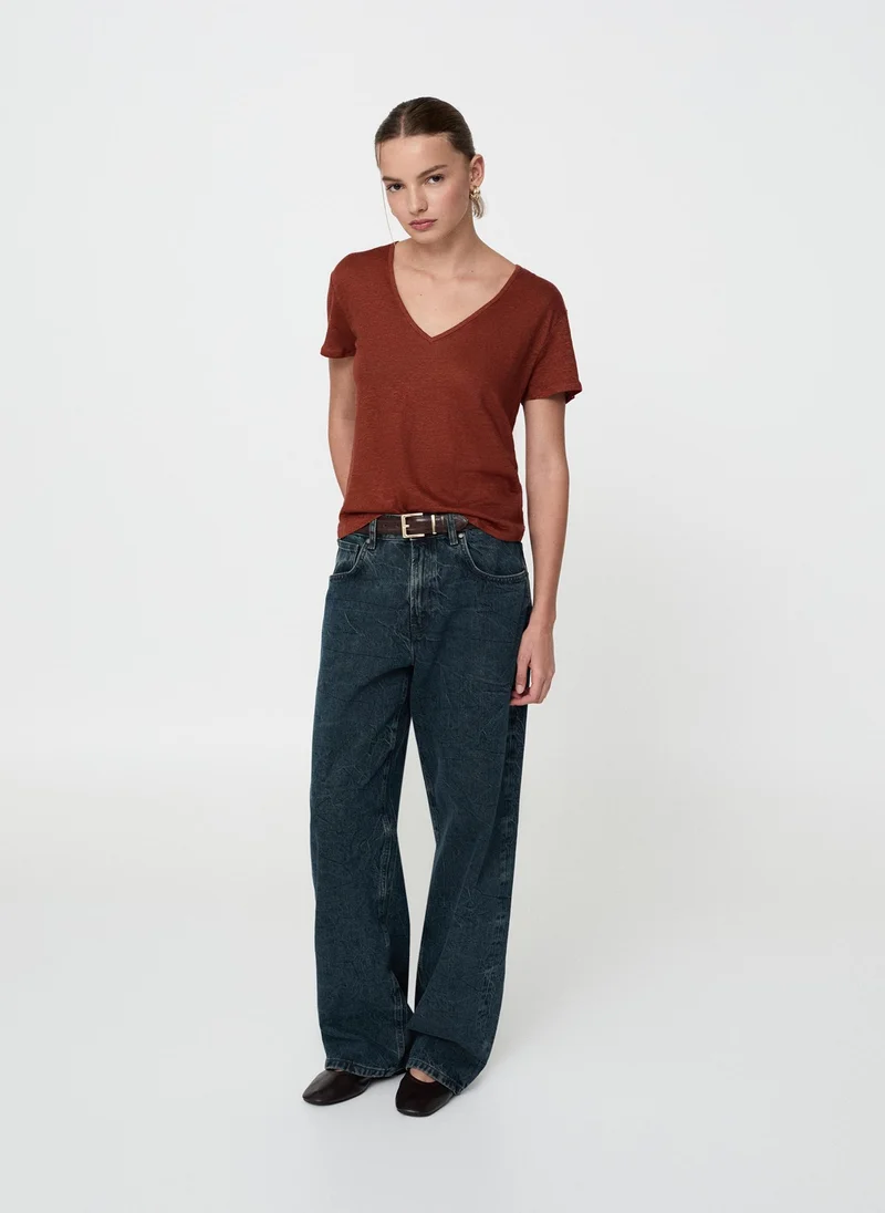 Mango  T-Shirt Linito for Women | Best Price UAE