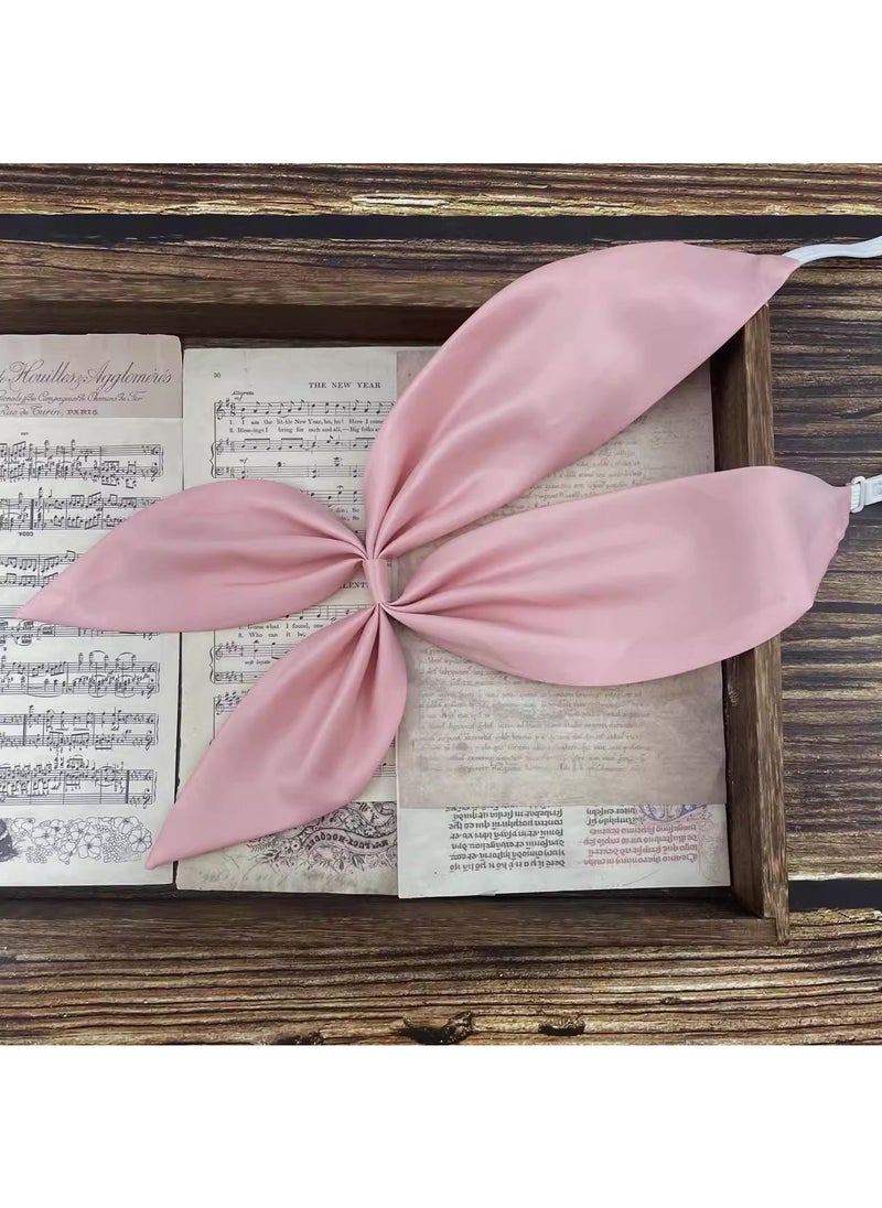 1 x 5 pcs Sailor-Style Bow Tie Neck Accessory in Wine and Pink Lotus root pink goldfish knot 