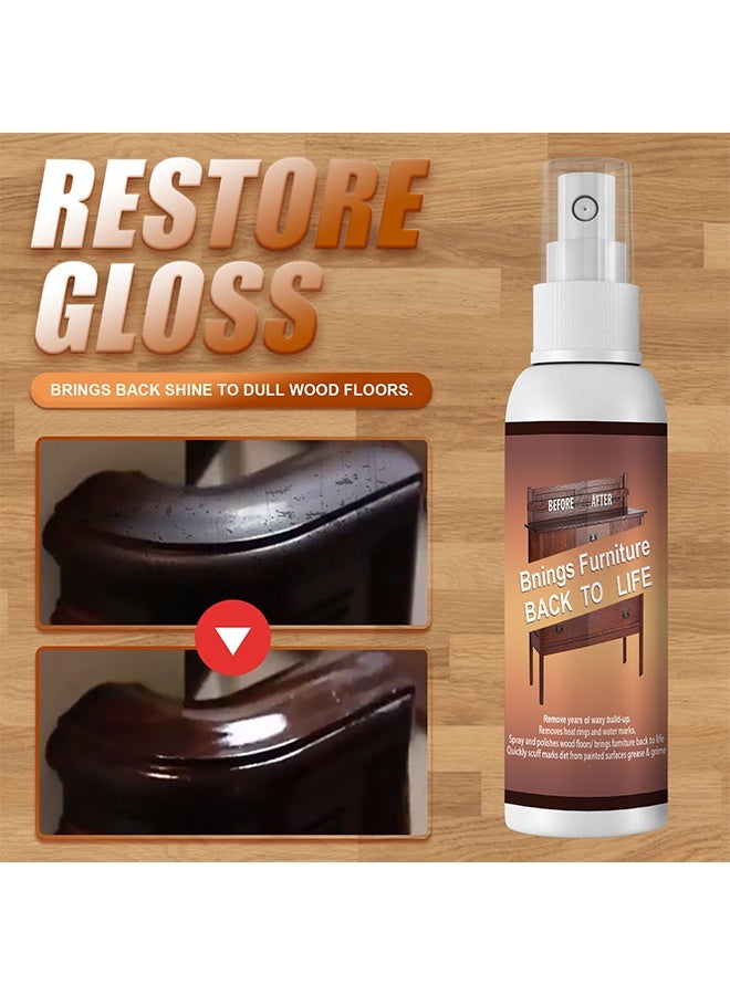 جوي فيش Spray and Polishes Wood Floors - Wood Repair Spray Fast Fix Scratch Remover Instant Fix Repair Paint for Wooden Table Bed Floor Quick Removal Wood Furniture Cleaning Care - Image 1
