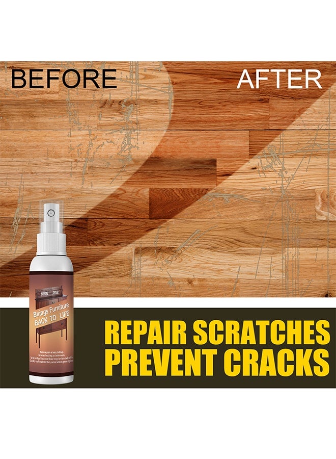 جوي فيش Spray and Polishes Wood Floors - Wood Repair Spray Fast Fix Scratch Remover Instant Fix Repair Paint for Wooden Table Bed Floor Quick Removal Wood Furniture Cleaning Care - Image 5