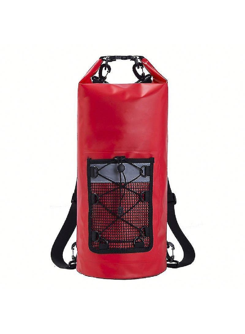 Generic Red Portable Foldable Thermal Tarpaulin, Dry Bag Backpack 30L 