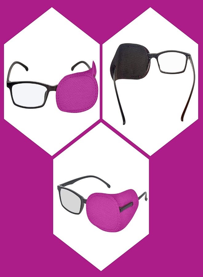 AUGEN Eyepatch for Kids Amblyopia Eye Patches, Kids Eye Patch, Strabismus, Lazy Eye Patch for Children Adults (Pink, Pack of 1 Pair) - Image 4