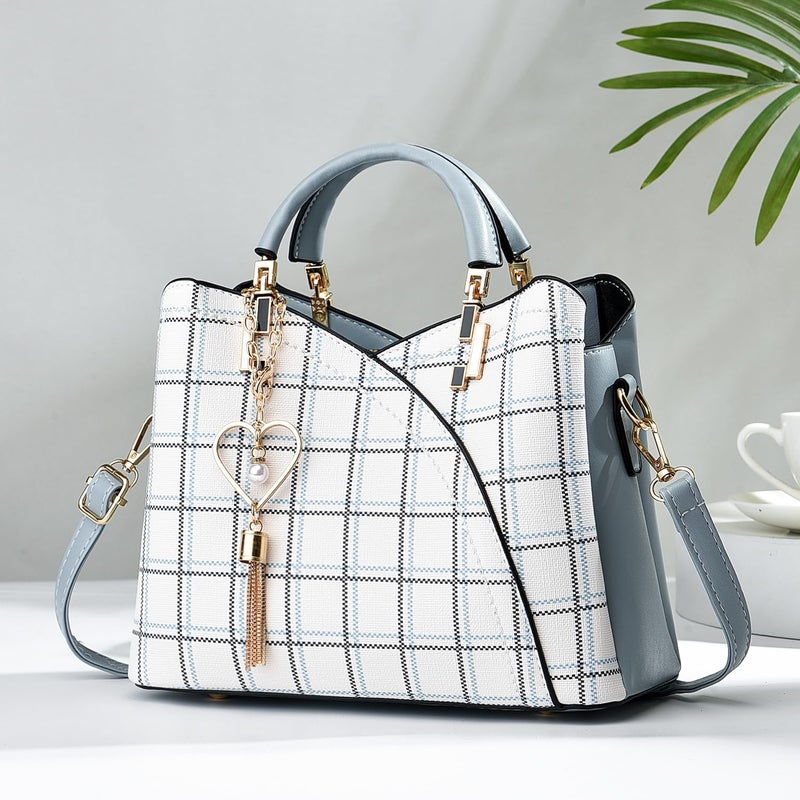Xiaoyu Small Purses and Handbags for Women Fashion Crossbody Bag Lightweight Shoulder Bag Top Handle Satchel Purse (Light Blue-2) - Image 3