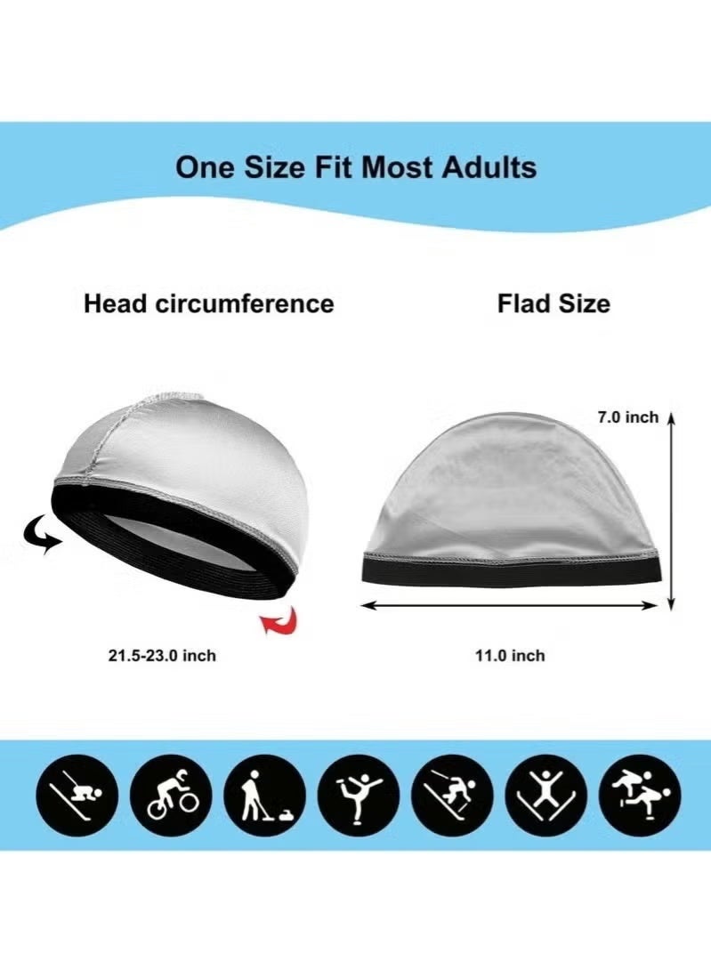 JUE-FISH 2Pcs Silky Durag Pack for Men Women Waves, Premium Satin Deluxe Du-rag - Image 4