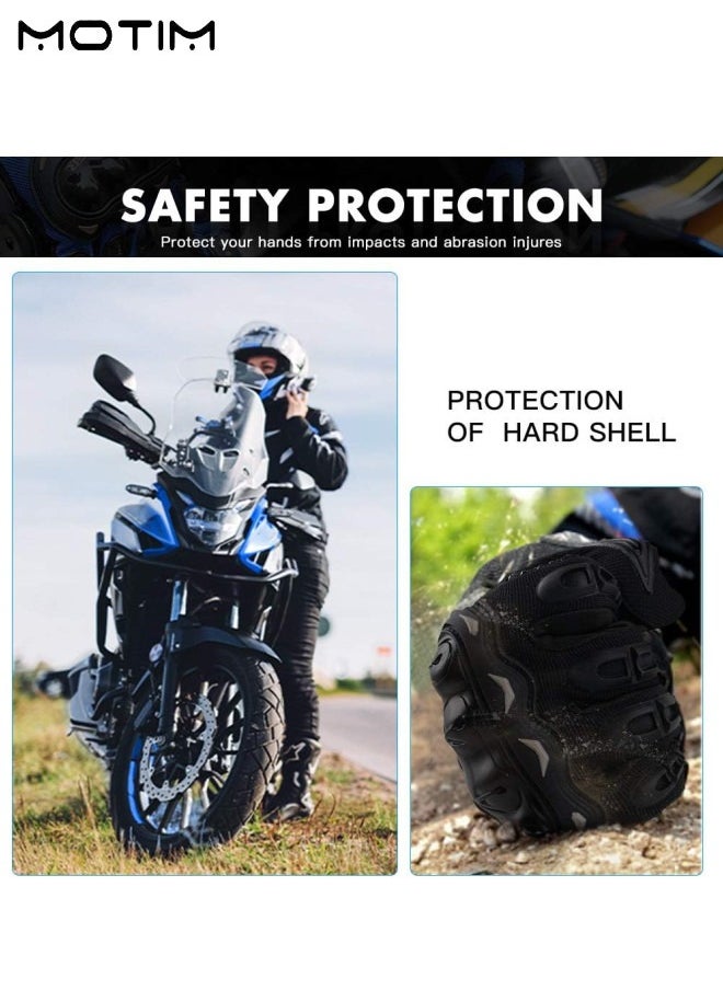 Motim 1 Pcs Motorcycle Goggles, Dirt Bike ATV Motocross Anti-UV Adjustable Riding Offroad Protective Glasses, 1 Pair Touchscreen Motorcycle Racing Gloves Full Finger Gloves  - Image 5