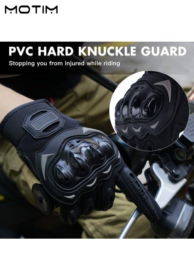 Motim 1 Pcs Motorcycle Goggles, Dirt Bike ATV Motocross Anti-UV Adjustable Riding Offroad Protective Glasses, 1 Pair Touchscreen Motorcycle Racing Gloves Full Finger Gloves  - Image 3