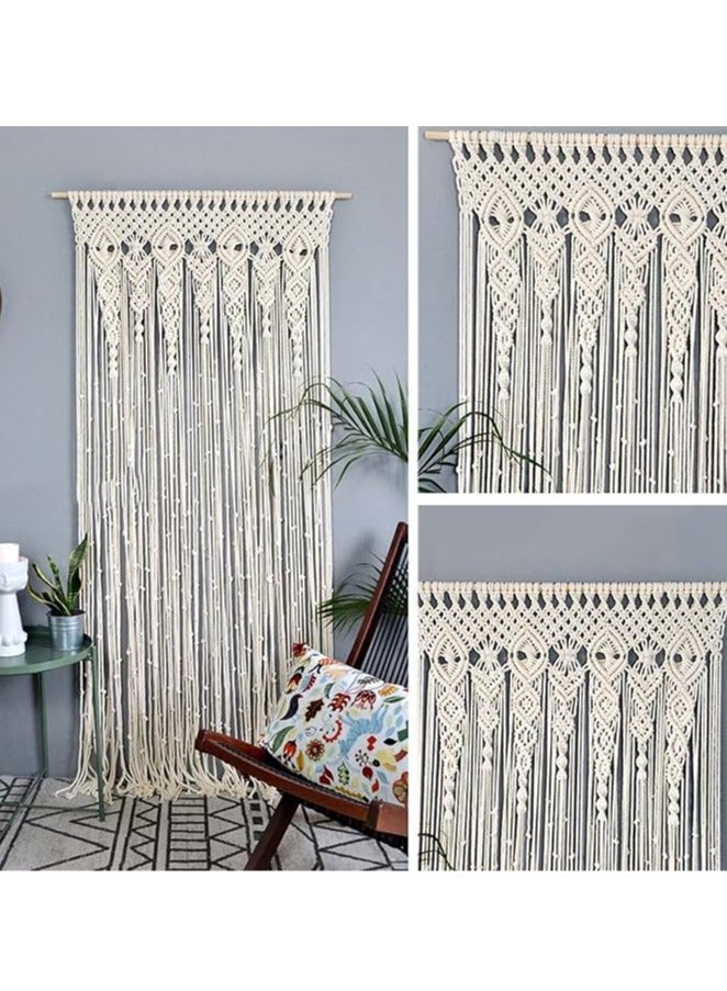 عام البوهيمي الباب الستائر نسيج زينة الزفاف ، الجدار معلقة المنسوجة الستائر غرفة الزينة ، المنسوجة نسيج الباب الستائر التقسيم الستائر ، الدانتيل نسيج الزينة（100 * 200 سنتيمتر） - Image 3