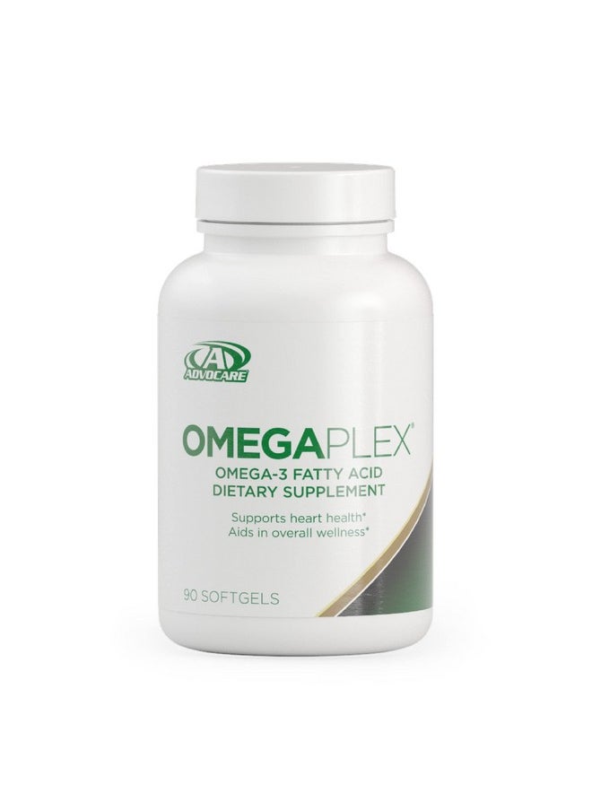 AdvoCare Omegaplex Omega 3 Fatty Acid Dietary Supplement Omega 3 Fish Oil Supplement 90 Softgels  - Image 1