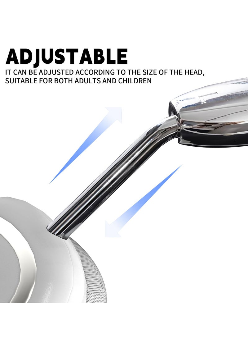 سيوسي سماعات رأس لاسلكية خفيفة الوزن تعمل بتقنية البلوتوث فوق الأذن، بلوتوث 5.3، تدعم اتصال كابل 3.5 مم، ميكروفون مدمج، وقت تشغيل يصل إلى 10 ساعات، سماعات رأس بلوتوث قابلة للطي للدراسة عبر الإنترنت - Image 3