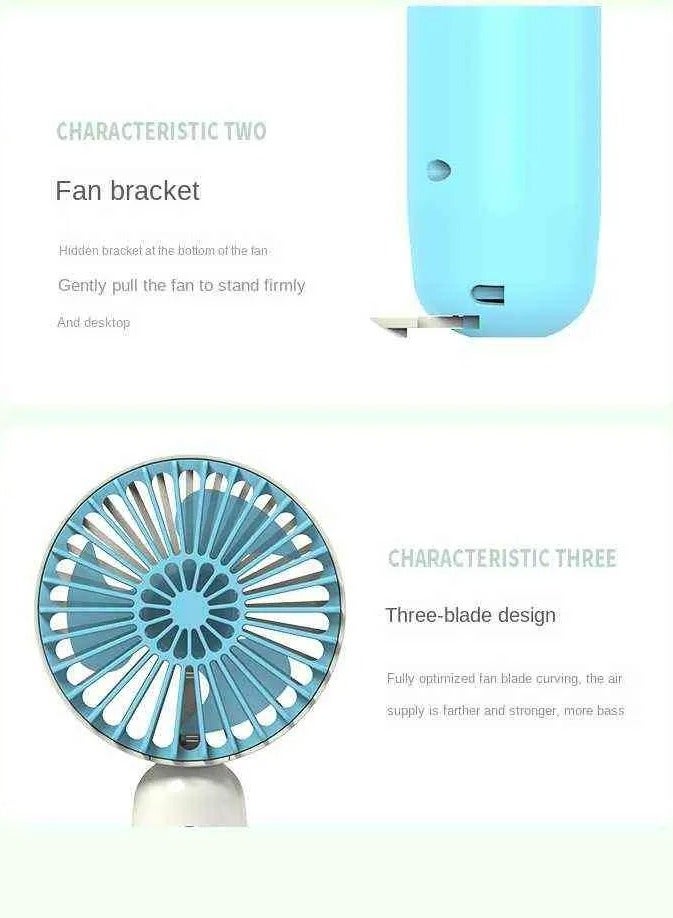 مروحة الجيب محمولة وصغيرة الحجم وقابلة لإعادة الشحن عبر USB  - Image 3