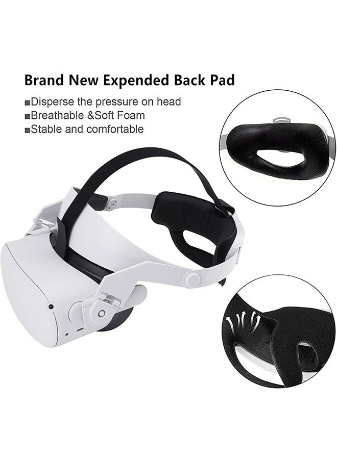 LENND Oculus Quest 2 Halo Strap and Silicone Face Cover - Adjustable Replacement for Quest 2 Elite Strap - Relieved Face ​Pressure Comfortable Touch - Oculus Quest 2 VR Accessories Head Strap  - Image 4