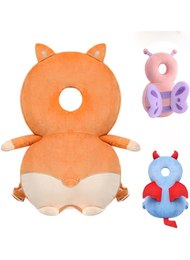 JunNeng JunNeng Toddler Baby Head Protection Cushion Backpack Wear (Corgi)  - Image 1