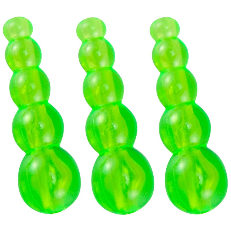 Dr.fish 50 Pack Stacked Fishing Beads Lure Making Supplies Spinner Making Accessories Walleye Rig Inline Spinner Salmon Eggs Eggs Green - Image 1