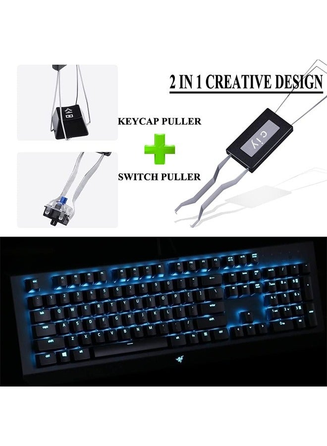 HY Metal Key Puller Switches Remover Tool Electronic Accessories Comfortable for Mechanical Keyboard Keycaps Puller Replacement 2 in 1 Key Switch Drop Ship  - Image 3