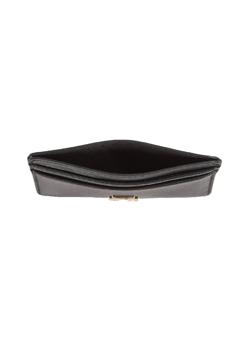 TOMMY HILFIGER Women's TH Monogram Credit Card Holder - Faux Leather, Black  - Image 3