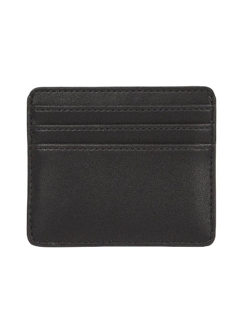 TOMMY HILFIGER Women's TH Monogram Credit Card Holder - Faux Leather, Black  - Image 2