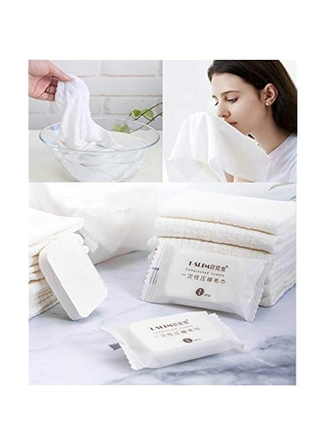 Premium Compressed Towel Tablet, Essential Face Washcloths for Travel, Camping, Hiking, Sports and Beyond, Portable Disposable Thicker Larger, Pure Cotton, 20PCS - Image 1