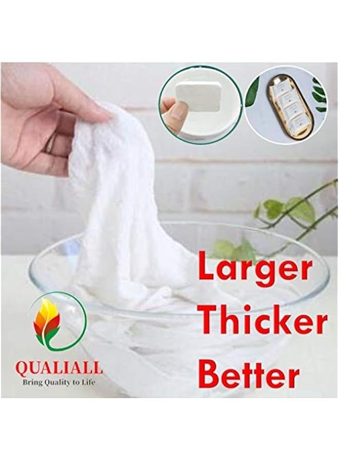 Premium Compressed Towel Tablet, Essential Face Washcloths for Travel, Camping, Hiking, Sports and Beyond, Portable Disposable Thicker Larger, Pure Cotton, 20PCS - Image 2