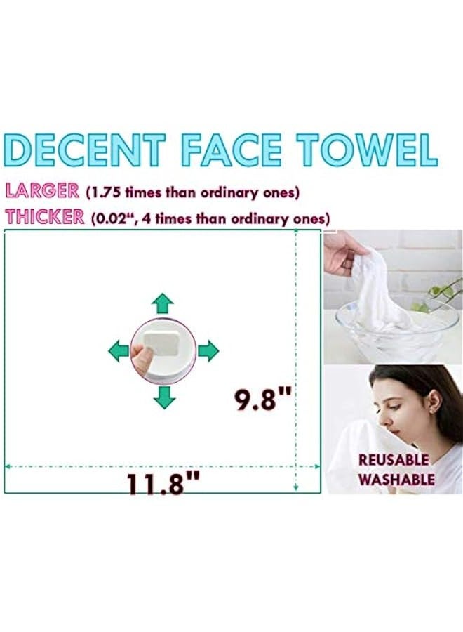 Premium Compressed Towel Tablet, Essential Face Washcloths for Travel, Camping, Hiking, Sports and Beyond, Portable Disposable Thicker Larger, Pure Cotton, 20PCS - Image 3