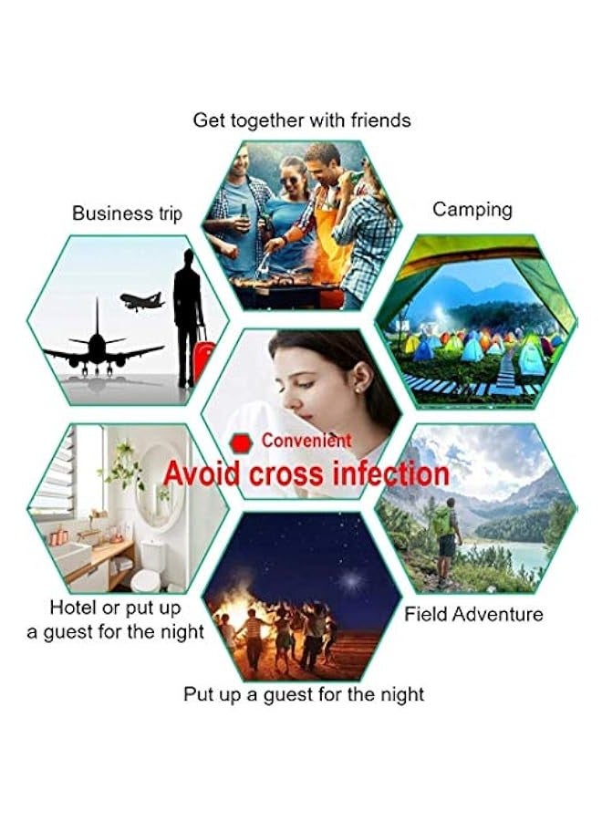 Premium Compressed Towel Tablet, Essential Face Washcloths for Travel, Camping, Hiking, Sports and Beyond, Portable Disposable Thicker Larger, Pure Cotton, 20PCS - Image 5