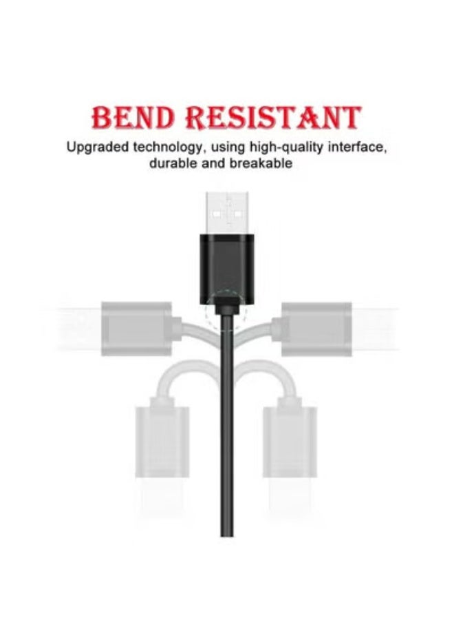 fantasize Universal 5V DC Power Cable, USB to DC 5.5x2.1mm Charging Cord with 8 Interchangeable Tips, 5.5x2.5 4.8x1.7 4.0x1.7 3.5x1.35 2.5x0.7 Micro USB Type-C, Multi-Device Charger for Electronics - Image 2