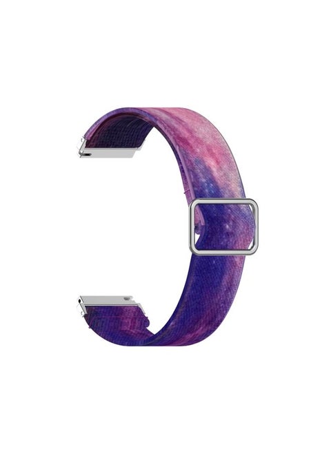 Replacement Strap 20mm For Samsung Galaxy Watch Active2 / Active Adjustable Elastic Printing Watch Band Starry Sky