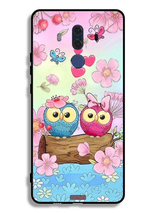 Tolwak Huawei Mate 10 Pro Protective Case Cover Cute Owls Art - Image 2
