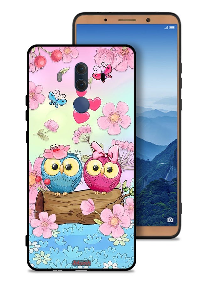 Tolwak Huawei Mate 10 Pro Protective Case Cover Cute Owls Art - Image 1