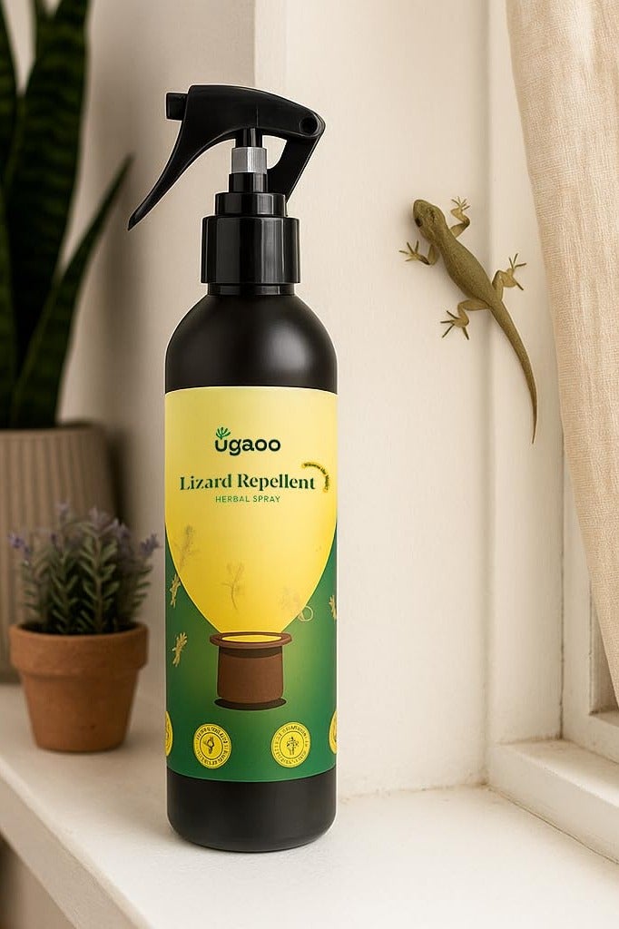 UGAOO Lizard Repellent Spray - 200 ML | 100% Herbal Lizard Repellent for Home| Baby-Safe, Pet-Friendly | Eco-Friendly, Non-Toxic - Image 1