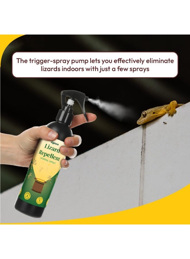 UGAOO Lizard Repellent Spray - 200 ML | 100% Herbal Lizard Repellent for Home| Baby-Safe, Pet-Friendly | Eco-Friendly, Non-Toxic - Image 4