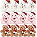 Hungdao 12 Pcs Large Christmas Bears Plush Toys Bulk 984 Inch Soft Bears Stuffed Animals with Red Cute Hats Scarfs Gifts for Kids Adults Christmas Stocking Birthday Holiday Party Favors Donation - Image 2