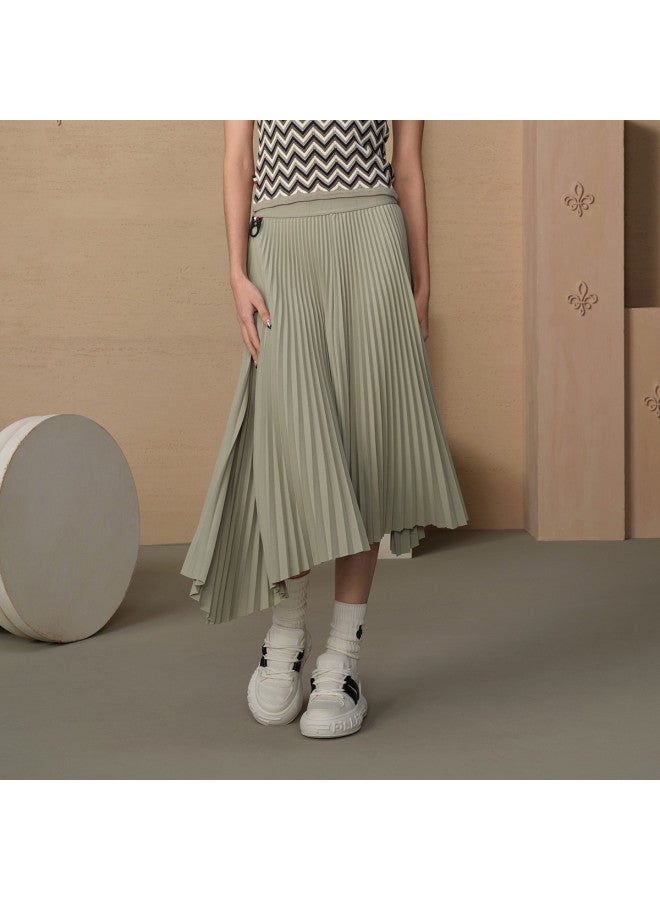 PALLADIUM Summer Midi Skirt, Irregular Versatile Casual Flowy And Dynamic Pleated Skirt, Comfortable Half Skirt, Midi Skirt - Image 2