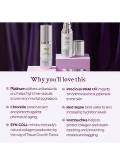 PRAI PRAI Beauty Platinum Firm and Lift Serum, Anti-Aging Face Serum for Instant Face Lift, Nourishing and Hydrating Serum, Vegan, Cruelty-Free, 1 Fl oz  - Image 2