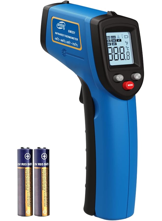 Benetech Infrared Thermometer Gun -50 To 400℃(-58 To 752℉), Non-Contact Surface Temperature Gun For Measuring Cooking Food Pizza Oven Grill Meat - Image 1