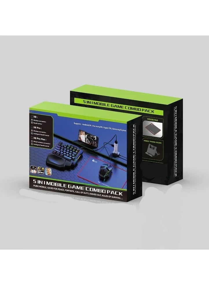 Gaming Keyboard and Mouse Combo X8 Pro – RGB Lighting Ergonomic Grip USB Connection Works with Desktop Laptop Console - Image 1