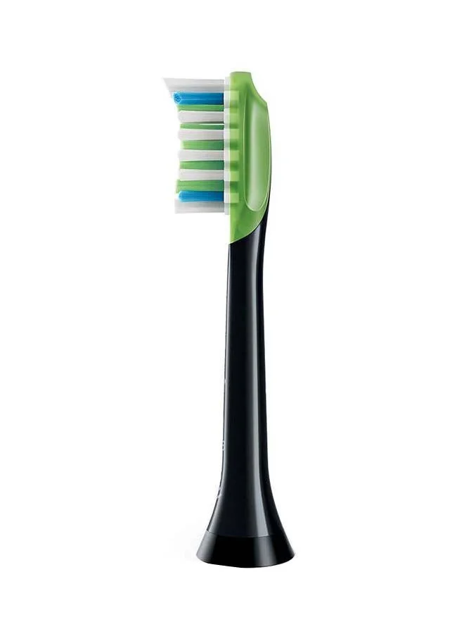 Philips Philips Sonicare W3 Premium White sonic toothbrush heads. Includes 2 brush heads, Black colour.