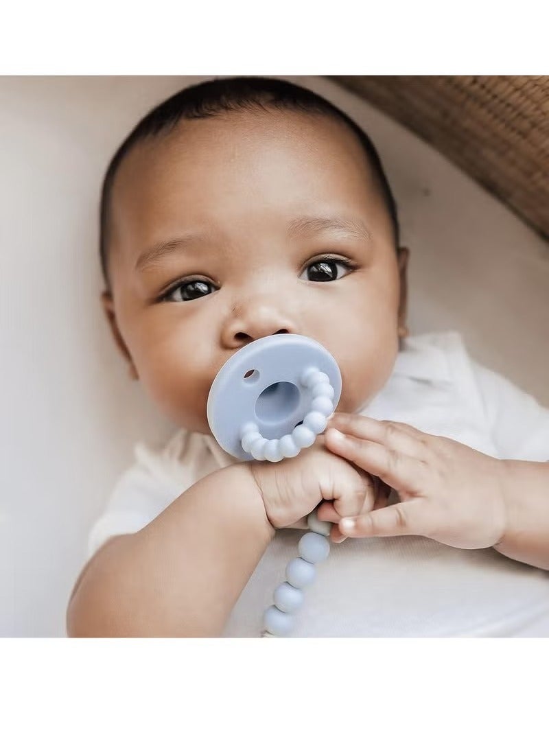 Pacifier Silicone Baby 0-6 Months Stage 2 Sky blue - Image 3