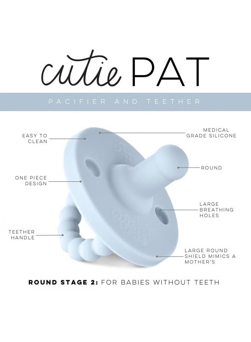 Pacifier Silicone Baby 0-6 Months Stage 2 Sky blue - Image 4