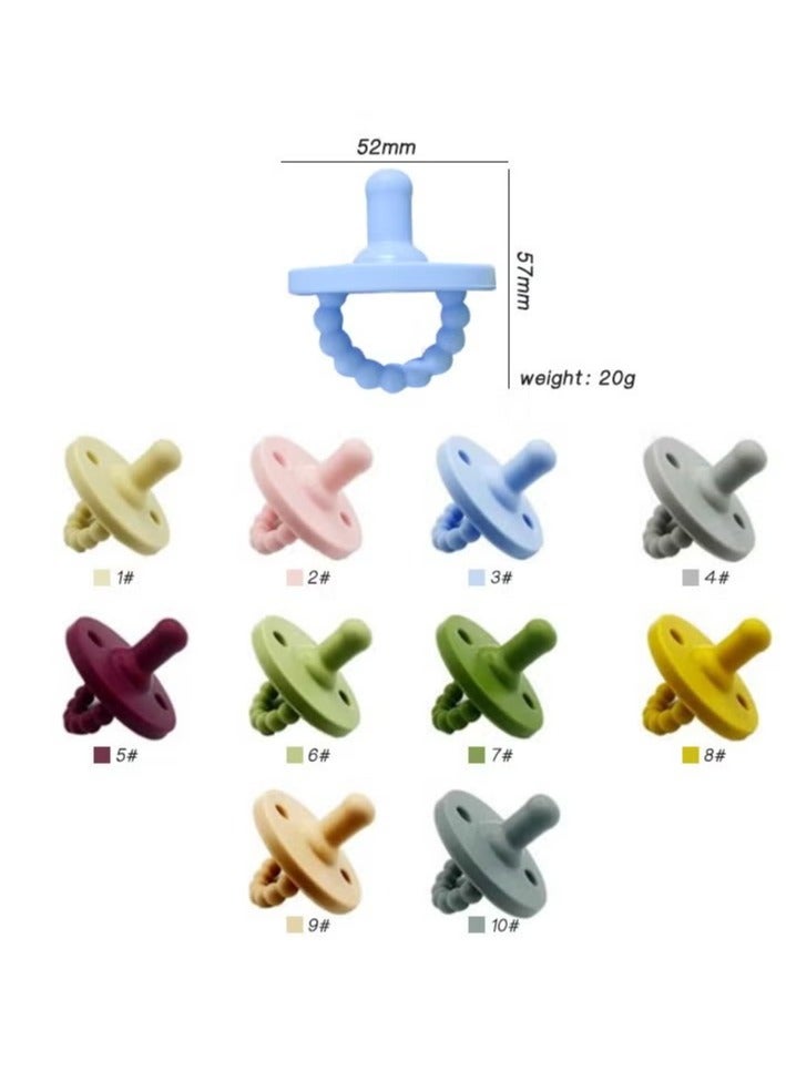 Pacifier Silicone Baby 0-6 Months Stage 2 Sky blue - Image 5