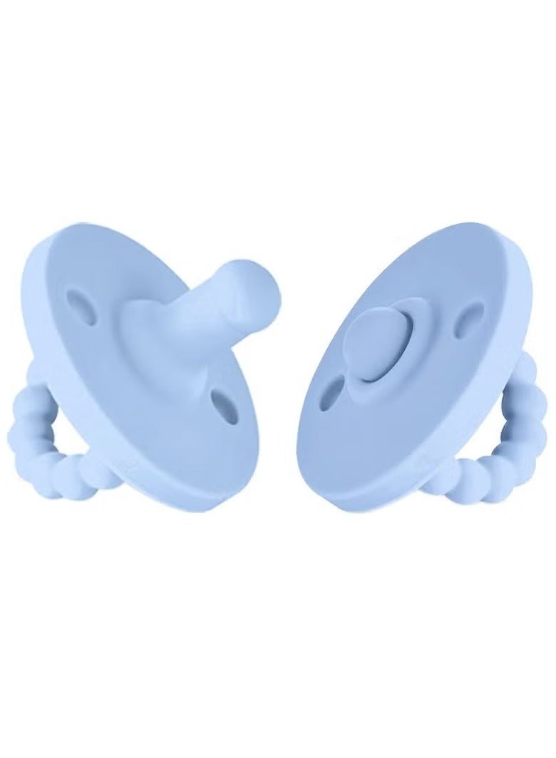 Pacifier Silicone Baby 0-6 Months Stage 2 Sky blue - Image 2