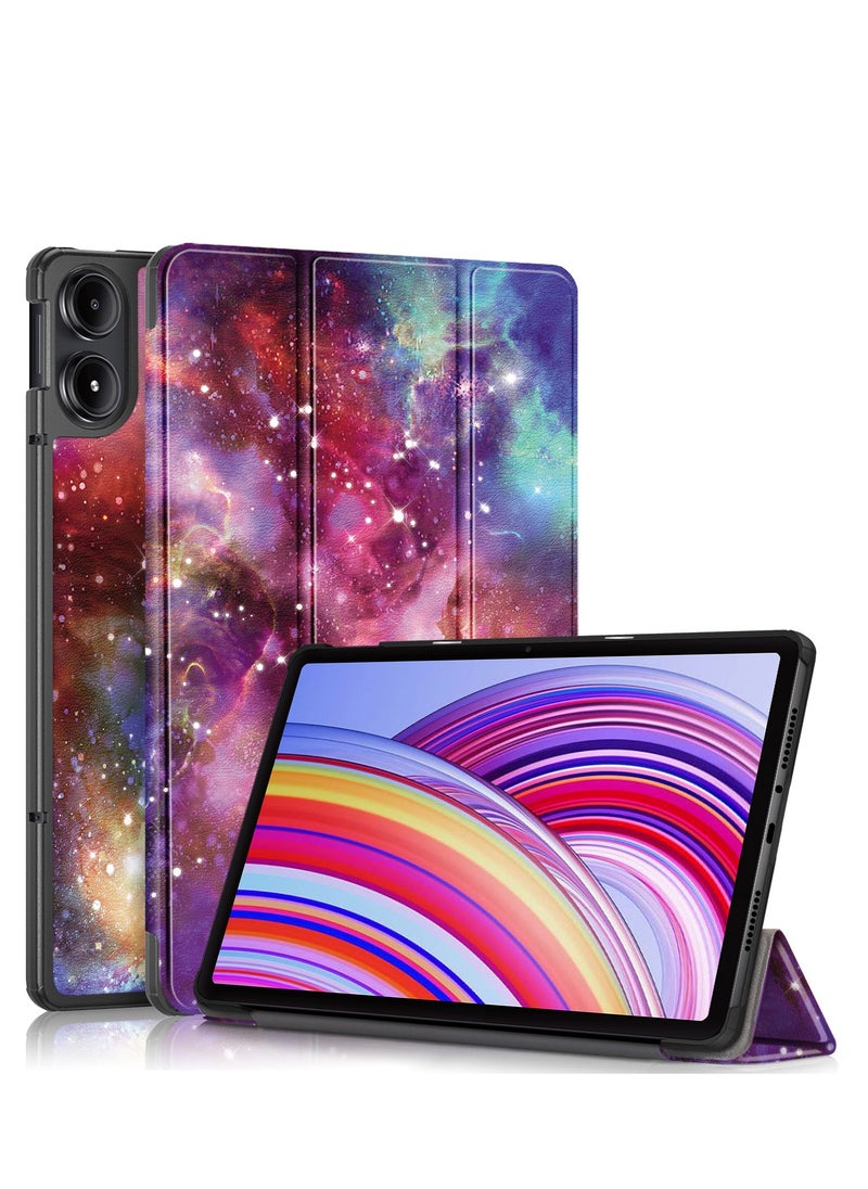 Case For Xiaomi Redmi Pad SE Pro 12.1 Multi-Viewing Angles All New PU Leather Smart Cover with Auto Sleep Wake Feature Slim Flip Shell Case for Redmi SE Pro 12.1 (Milky Way)