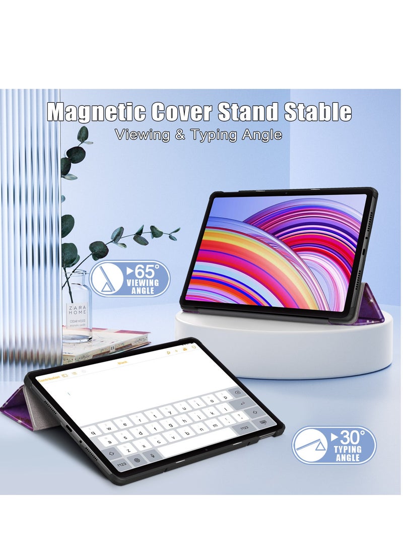 Case For Xiaomi Redmi Pad SE Pro 12.1 Multi-Viewing Angles All New PU Leather Smart Cover with Auto Sleep Wake Feature Slim Flip Shell Case for Redmi SE Pro 12.1 (Milky Way)