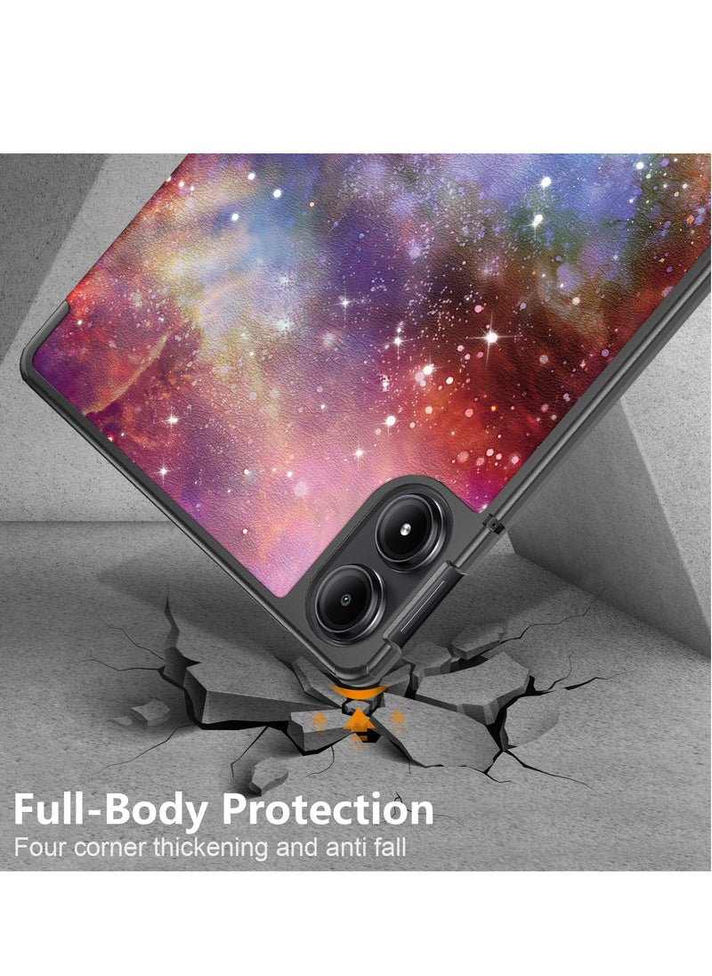 Case For Xiaomi Redmi Pad SE Pro 12.1 Multi-Viewing Angles All New PU Leather Smart Cover with Auto Sleep Wake Feature Slim Flip Shell Case for Redmi SE Pro 12.1 (Milky Way)