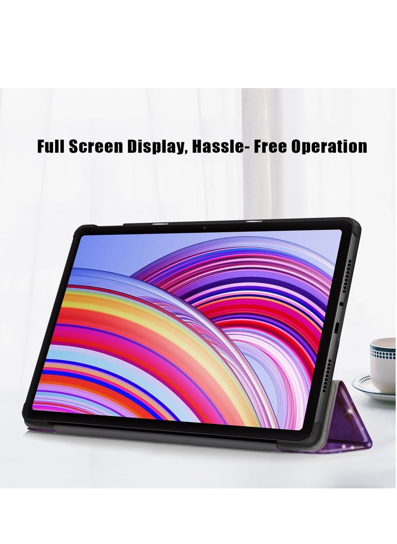 Case For Xiaomi Redmi Pad SE Pro 12.1 Multi-Viewing Angles All New PU Leather Smart Cover with Auto Sleep Wake Feature Slim Flip Shell Case for Redmi SE Pro 12.1 (Milky Way)