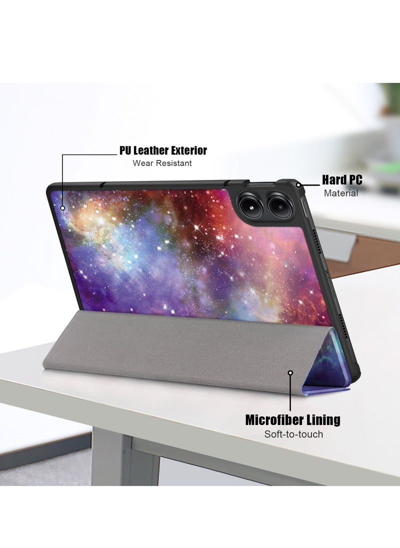 Case For Xiaomi Redmi Pad SE Pro 12.1 Multi-Viewing Angles All New PU Leather Smart Cover with Auto Sleep Wake Feature Slim Flip Shell Case for Redmi SE Pro 12.1 (Milky Way)